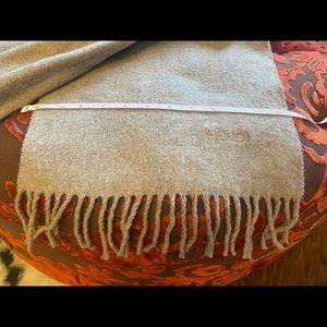 Beautiful Fendi wool scarf.  Oatmeal color unisex